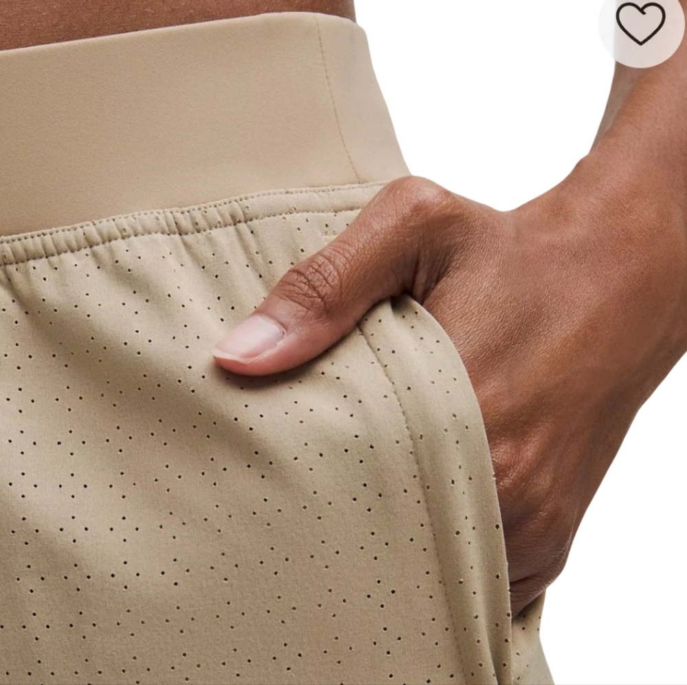 LULULEMON Adapted State Perforated High Rise Jogger Womens Size 10 Beige Oak - Picture 2 of 13